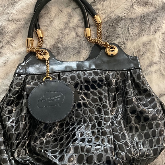 VINTAGE CHRISTOPHER STRAUB HANDBAG Womens, BLACK, NWOT - Picture 3 of 6